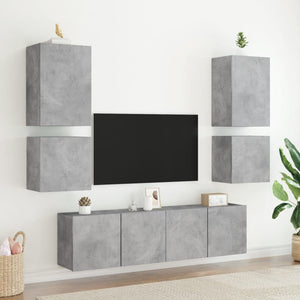 TV-Wandschrank Betongrau 40,5 cm