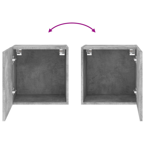 TV-Wandschrank Betongrau 40,5 cm