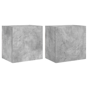 TV-Wandschränke 2er Set Betongrau