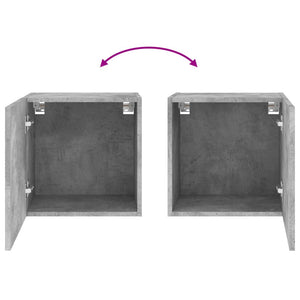 TV-Wandschränke 2er Set Betongrau