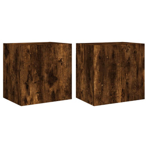 vidaXL TV Wall Cabinets 2 pcs Smoked Oak 40.5x30x40 cm Engineered Wood