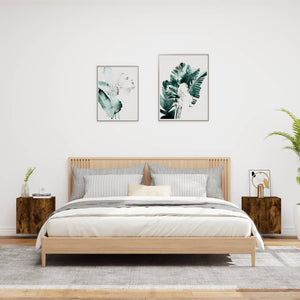 vidaXL TV Wall Cabinets 2 pcs Smoked Oak 40.5x30x40 cm Engineered Wood