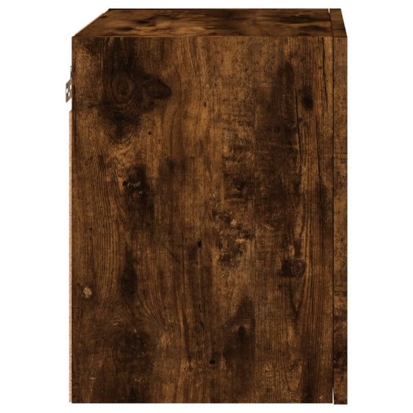 vidaXL TV Wall Cabinets 2 pcs Smoked Oak 40.5x30x40 cm Engineered Wood