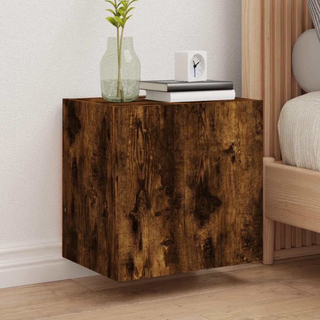 vidaXL TV Wall Cabinets 2 pcs Smoked Oak 40.5x30x40 cm Engineered Wood