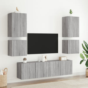TV-Wandschrank Grau Sonoma 40,5 cm