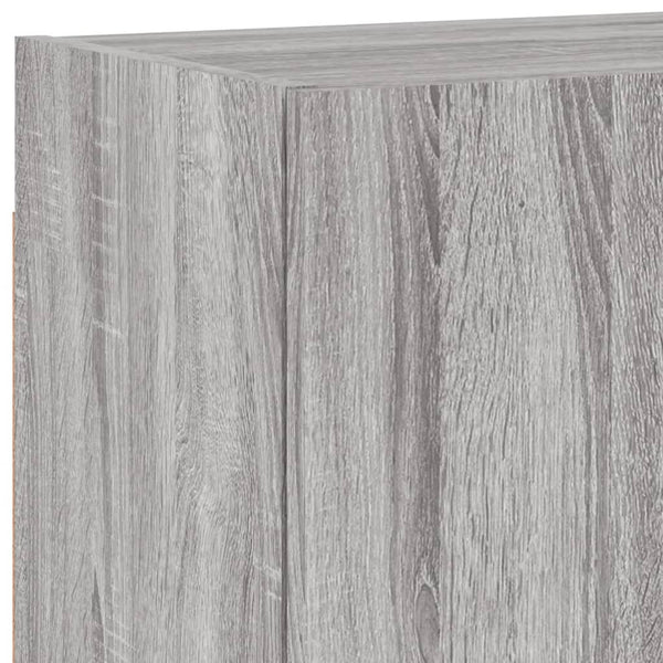 TV-Wandschränke 2er Set Grau Sonoma
