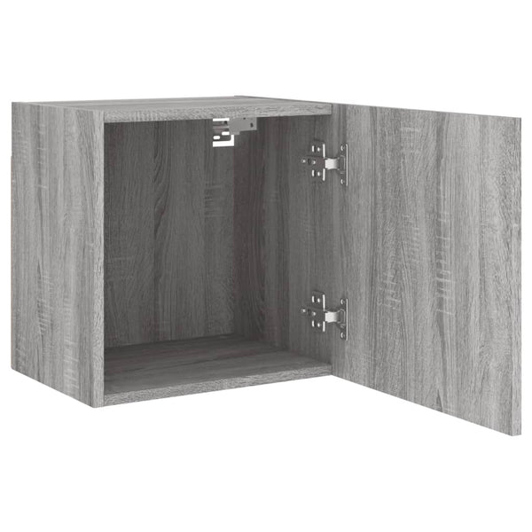 TV-Wandschränke 2er Set Grau Sonoma