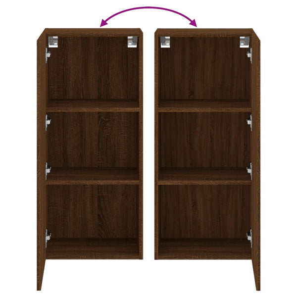 TV-Wandschrank Braun Eiche Optik 40,5x90 cm