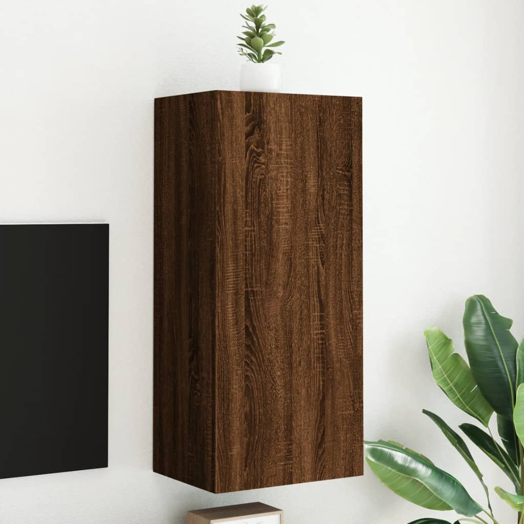 TV-Wandschrank Braun Eiche Optik 40,5x90 cm