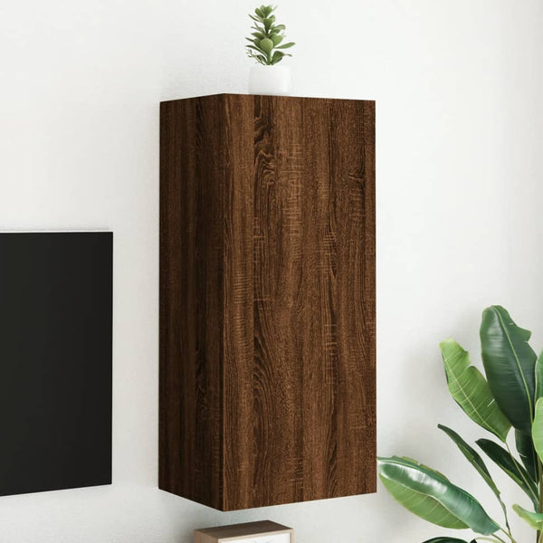 TV-Wandschrank Braun Eiche Optik 40,5x90 cm