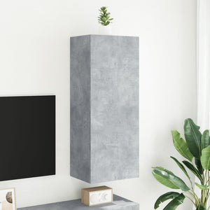 TV-Wandschrank Betongrau 40,5x30x102 cm