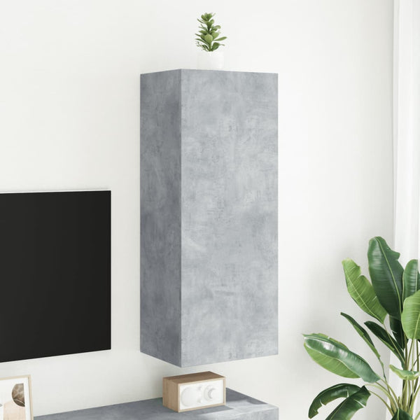 TV-Wandschrank Betongrau 40,5x30x102 cm