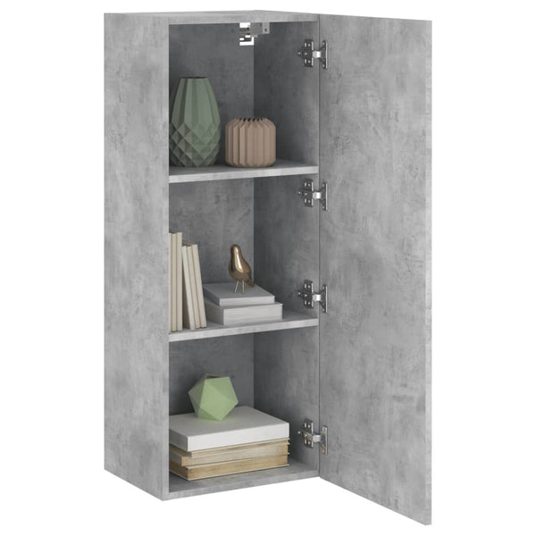 TV-Wandschrank Betongrau 40,5x30x102 cm