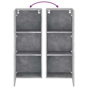 TV-Wandschrank Betongrau 40,5x30x102 cm