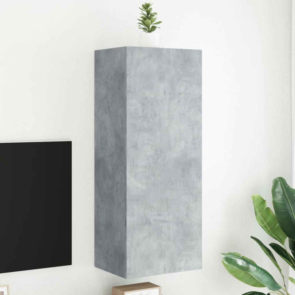 TV-Wandschrank Betongrau 40,5x30x102 cm