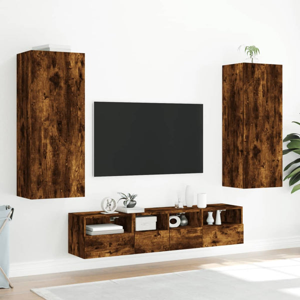 TV-Wandschrank Räuchereiche 40,5x102 cm