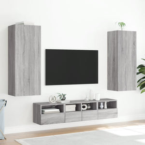 TV-Wandschrank Grau Sonoma 40,5x30x102 cm