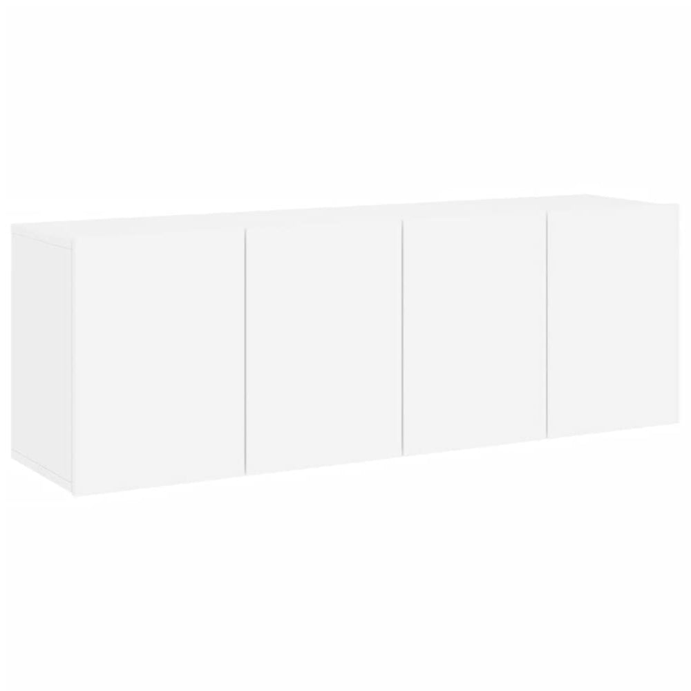 vidaXL Meubles TV muraux 2 pcs Blanc 60x30x41 cm