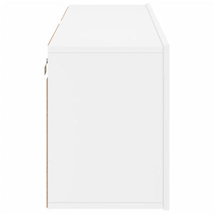 Weiße TV-Wandschränke, 2er-Set, 60 cm