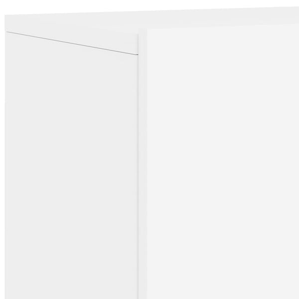 Weiße TV-Wandschränke, 2er-Set, 60 cm