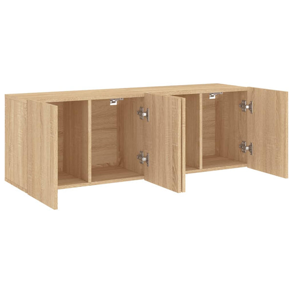 TV-Wandschränke Sonoma-Eiche 60 cm, 2er-Set