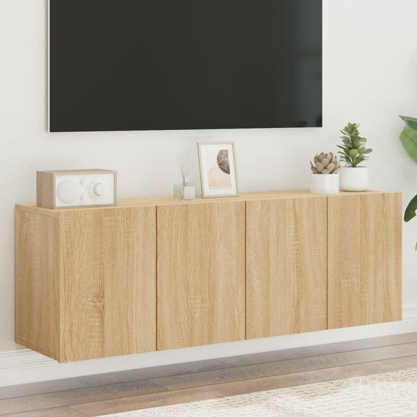 TV-Wandschränke Sonoma-Eiche 60 cm, 2er-Set