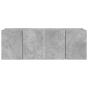 TV-Wandschränke, Betongrau, 2er-Set