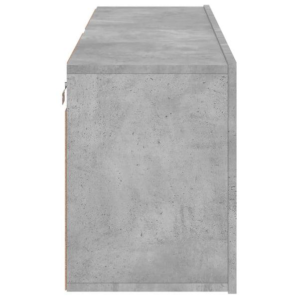 TV-Wandschränke, Betongrau, 2er-Set