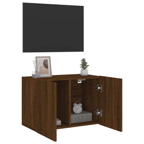 TV-Wandschrank Braun Eichen-Optik 60 cm