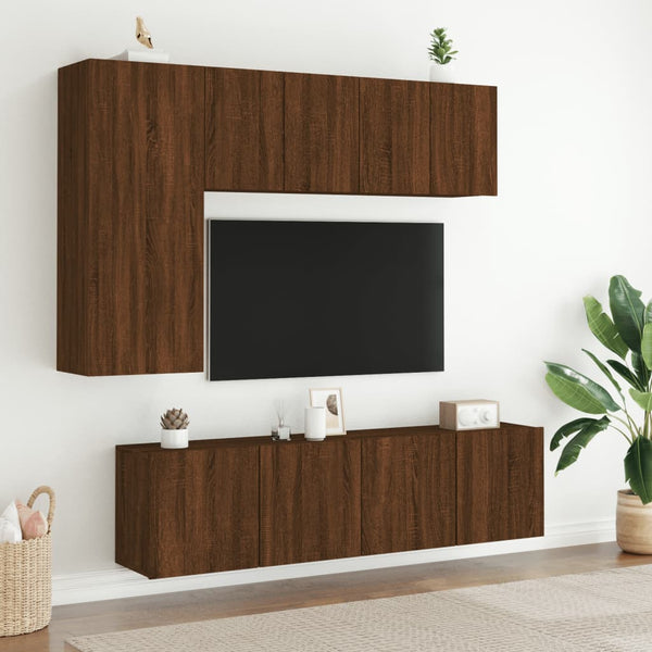 TV-Wandschrank Braun Eichen-Optik 60 cm