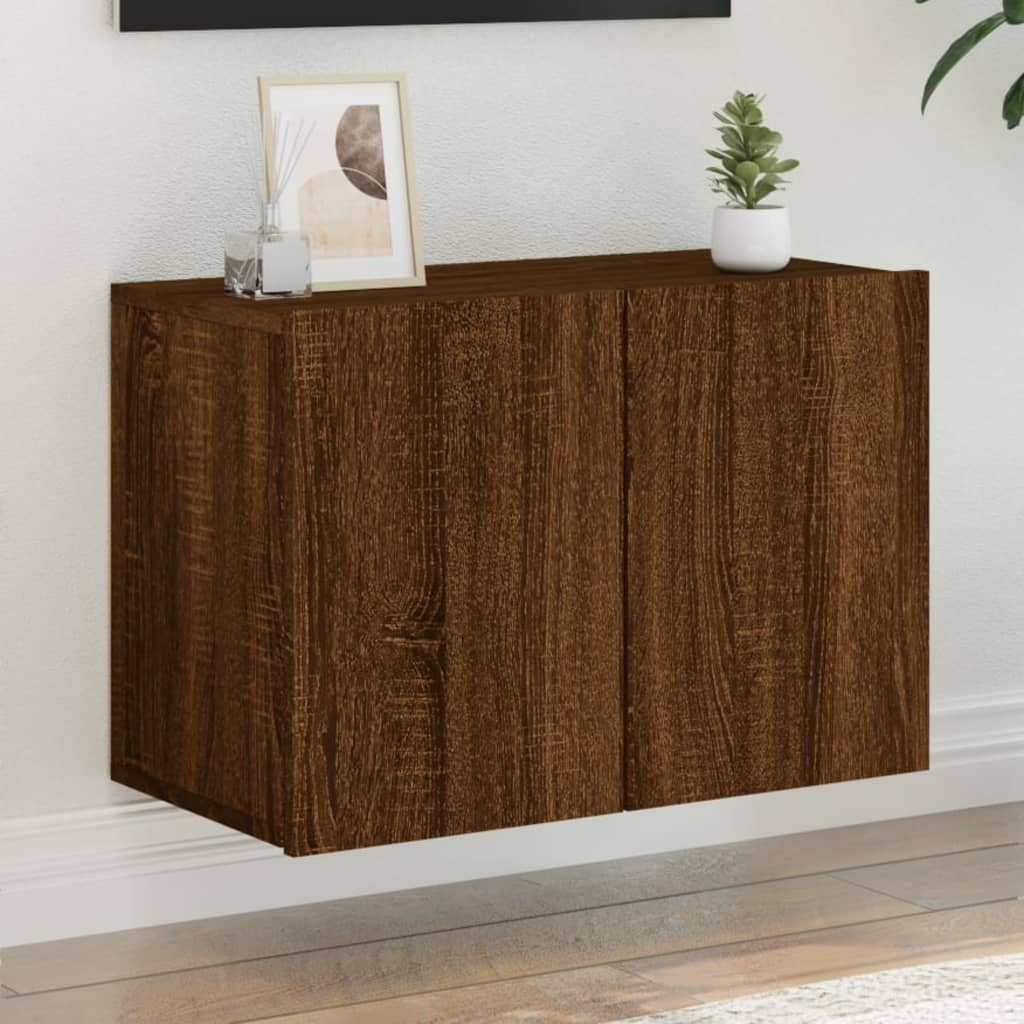 TV-Wandschrank Braun Eichen-Optik 60 cm