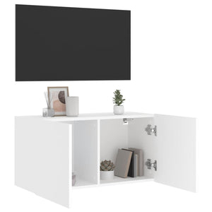TV-Wandschrank Weiß 80 cm