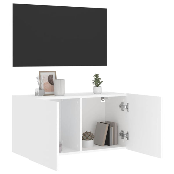 TV-Wandschrank Weiß 80 cm