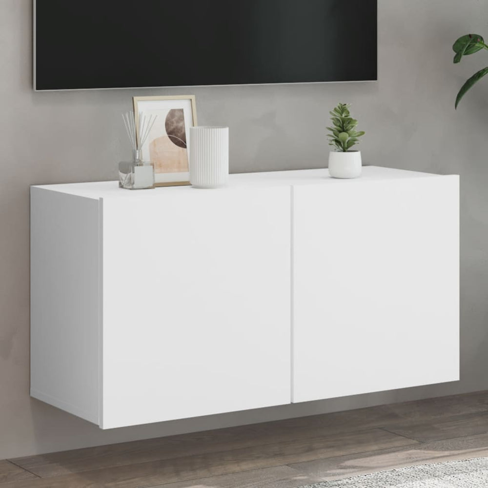 TV-Wandschrank Weiß 80 cm