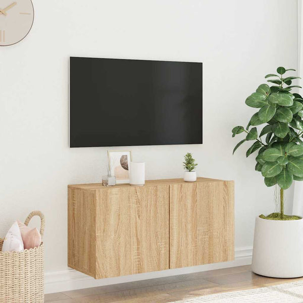TV-Wandschrank Sonoma Eiche 80 cm