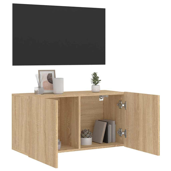 TV-Wandschrank Sonoma Eiche 80 cm