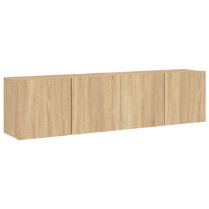 TV-Wandschränke Sonoma-Eiche 80x30x41 cm, 2er-Set
