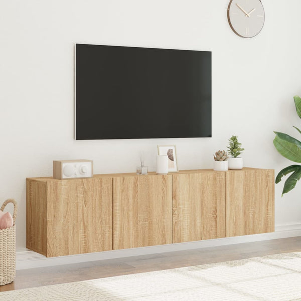 TV-Wandschränke Sonoma-Eiche 80x30x41 cm, 2er-Set