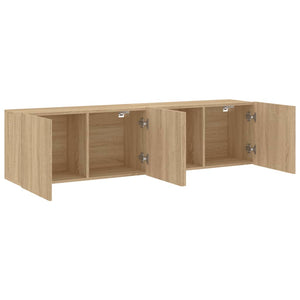 TV-Wandschränke Sonoma-Eiche 80x30x41 cm, 2er-Set