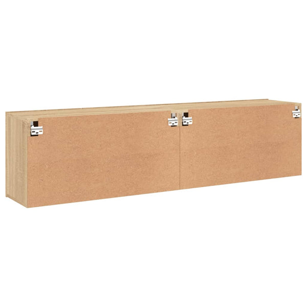 TV-Wandschränke Sonoma-Eiche 80x30x41 cm, 2er-Set