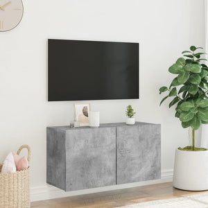 TV-Wandschrank Betongrau 80 cm