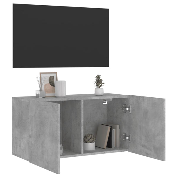 TV-Wandschrank Betongrau 80 cm
