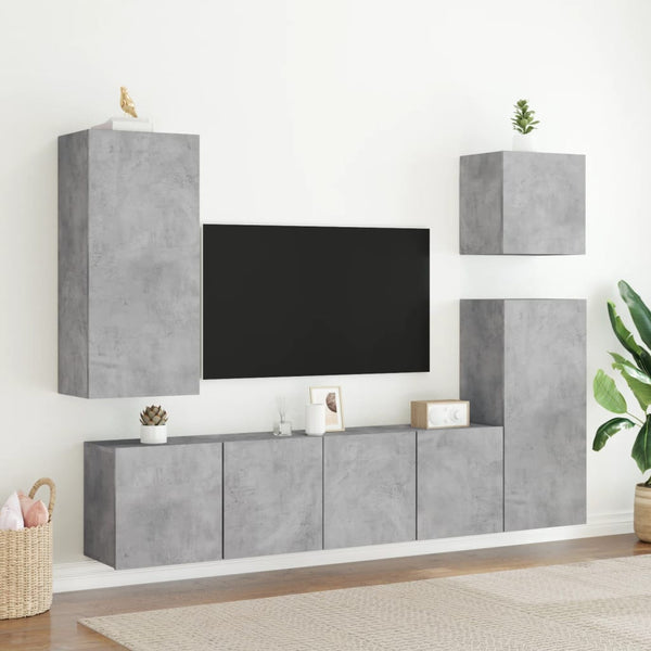 TV-Wandschrank Betongrau 80 cm