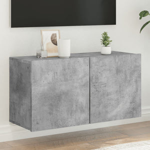 TV-Wandschrank Betongrau 80 cm