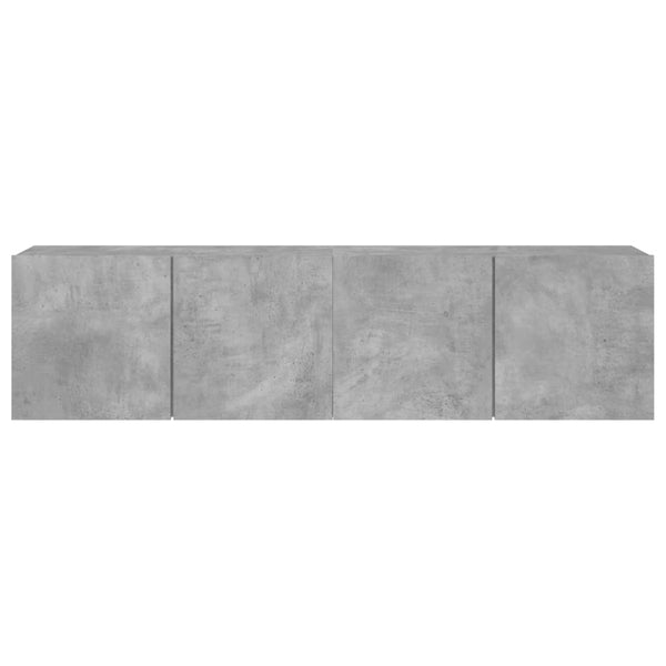 TV-Wandschränke, Betongrau, 2er-Set