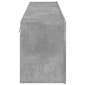 TV-Wandschränke, Betongrau, 2er-Set