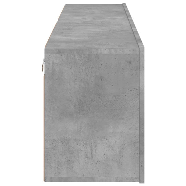 TV-Wandschränke, Betongrau, 2er-Set
