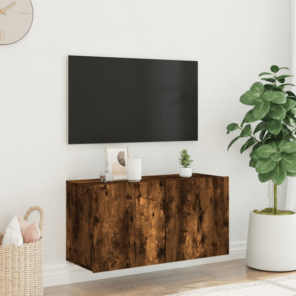 TV-Wandschrank Räuchereiche 80 cm