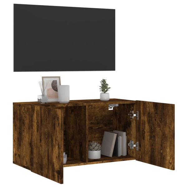 TV-Wandschrank Räuchereiche 80 cm
