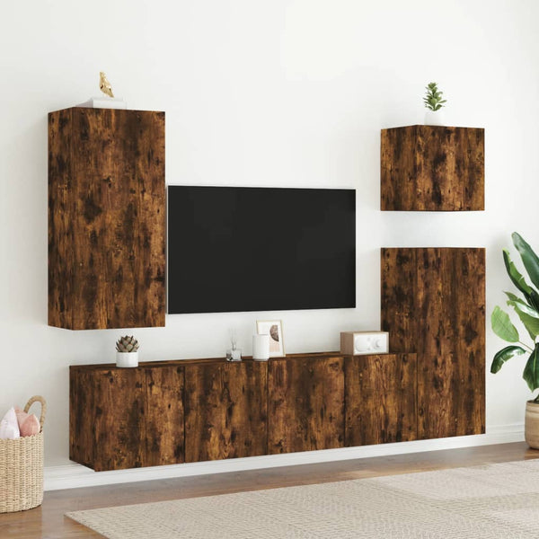 TV-Wandschrank Räuchereiche 80 cm